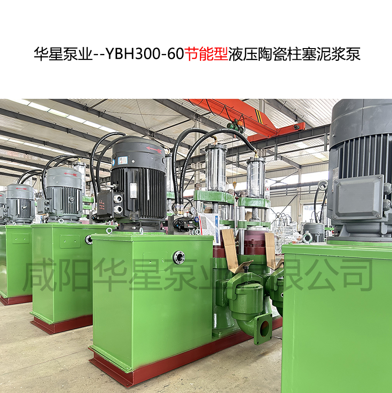 洗煤厂使用华星YBH300-60污泥柱塞泵现场视频
