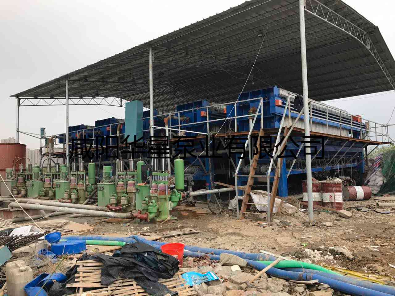 华星YBH300-40节能陶瓷柱塞泵打桩污泥使用现场-第二个现场-02